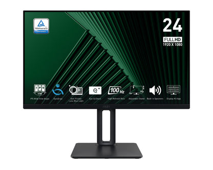 MSI Pro MP245PG platta pc-skärmar 60,5 cm (23.8") 1920 x 1080 pixlar Full HD LCD Svart