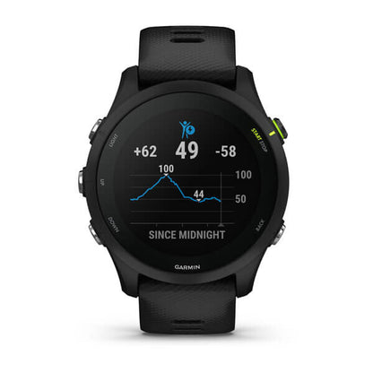 Garmin Forerunner 255 Music 3,3 cm (1.3") MIP 46 mm Digital 260 x 260 pixlar Pekskärm Svart Wi-Fi GPS