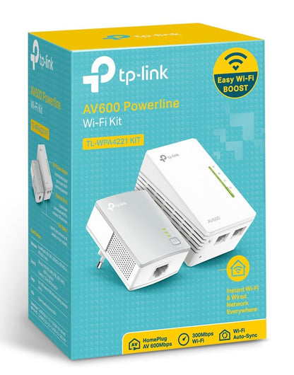 TP-Link AV600 600 Mbit/s Nätverksansluten (Ethernet) Wi-Fi Vit 1 styck