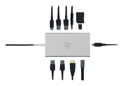 Razer USB-C Dock Kabel USB 3.2 Gen 1 (3.1 Gen 1) Type-C Gjuten aluminium