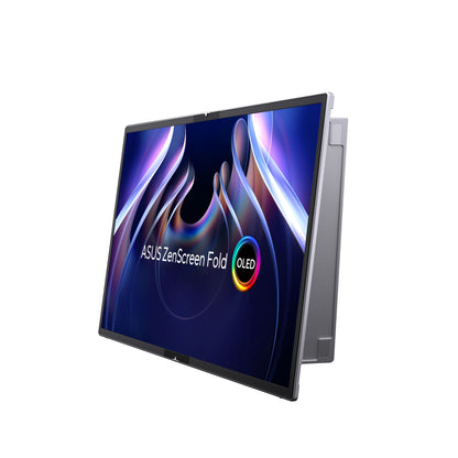 ASUS ZenScreen Fold OLED MQ17QH platta pc-skärmar 43,9 cm (17.3") 2560 x 1920 pixlar Quad HD Silver