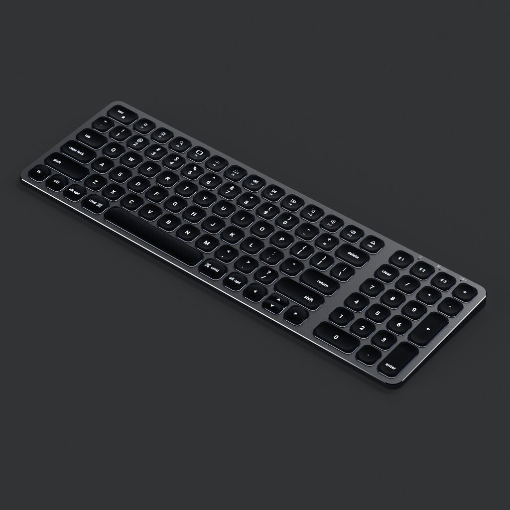Satechi ST-ACBKM-DE tangentbord Hem Bluetooth QWERTZ tyska Svart, Grå