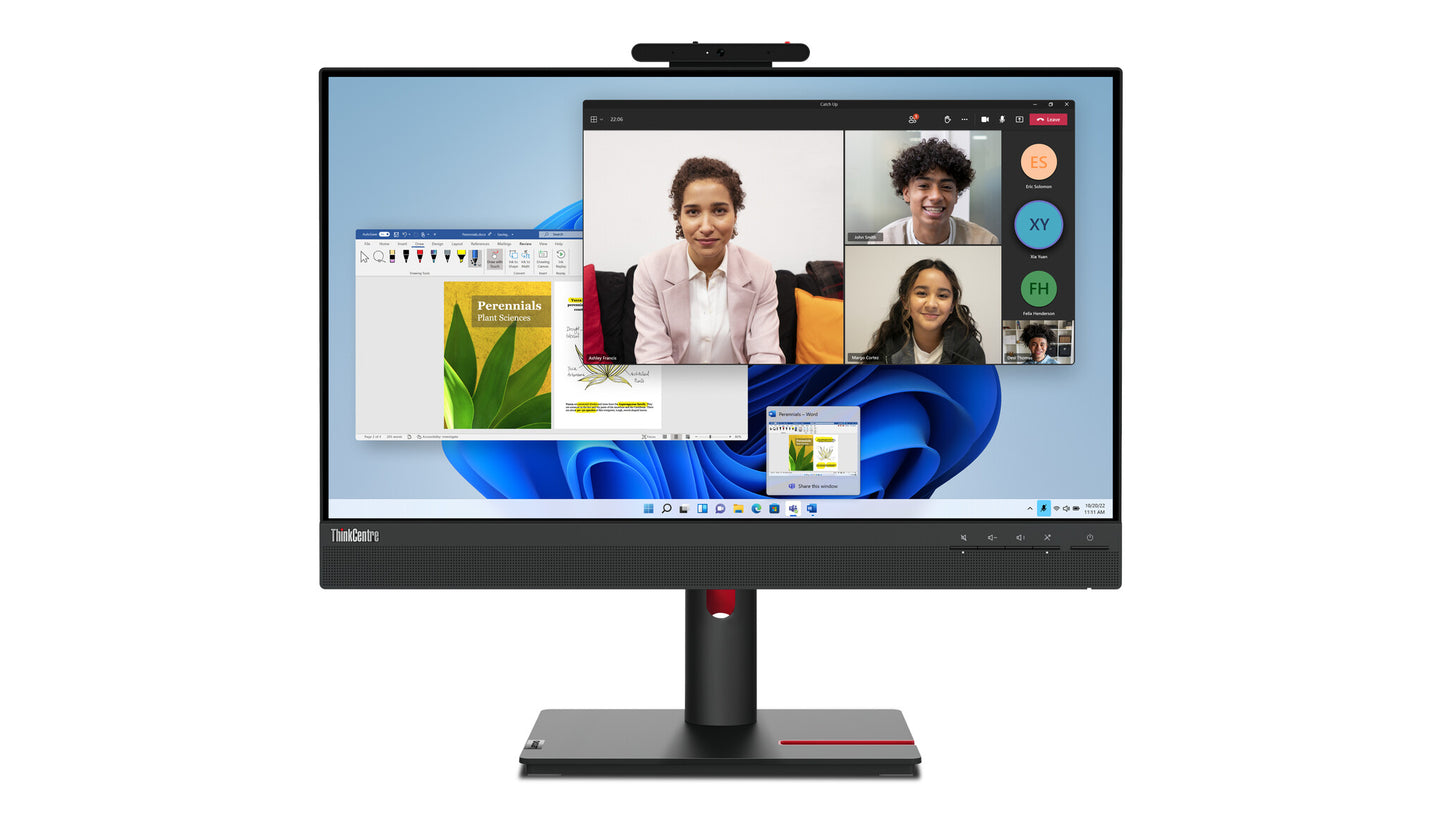 Lenovo ThinkCentre Tiny-In-One 24 Gen 5 LED display 60,5 cm (23.8") 1920 x 1080 pixlar Full HD Svart