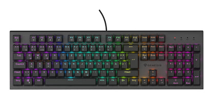 GENESIS Thor 303 tangentbord Spela USB QWERTZ tyska Svart