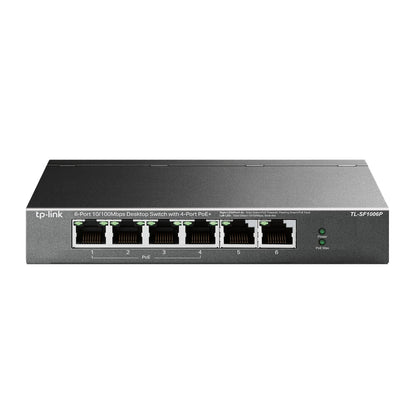 TP-Link TL-SF1006P nätverksswitchar Ohanterad Fast Ethernet (10/100) Strömförsörjning via Ethernet (PoE) stöd Svart