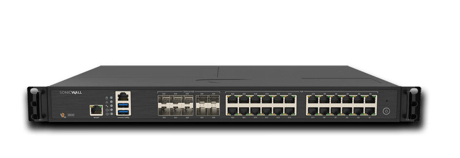 SonicWall NSa 3800 hårdvarubrandväggar 1U 12 Gbit/s