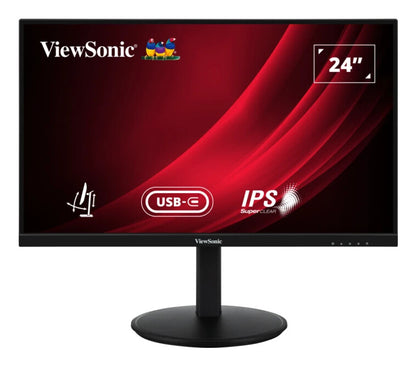 Viewsonic VG Series VG2409-MHDU-2 platta pc-skärmar 60,5 cm (23.8") 1920 x 1080 pixlar Full HD LED Svart