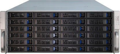 Inter-Tech 4U-4424 Ställning Svart, Silver