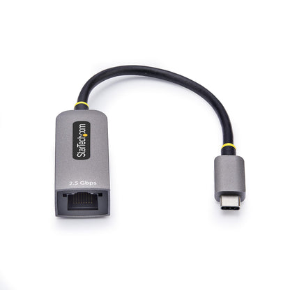 StarTech.com 2,5 GbE USB-C till Ethernet-adapter, NBASE-T NIC, USB 3.0 Type-C 2,5/1G-nätverk med flera hastigheter, Thunderbolt-kompatibel, Windows och Mac