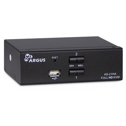 Inter-Tech AS-21HA HDMI KVM-switchar Svart