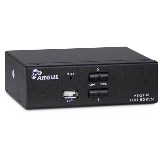 Inter-Tech AS-21HA HDMI KVM-switchar Svart