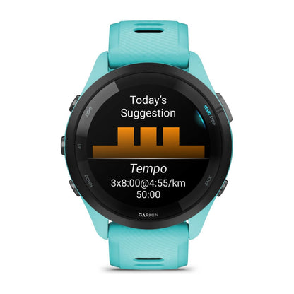 Garmin Forerunner 265 3,3 cm (1.3") AMOLED 46 mm Digital 416 x 416 pixlar Pekskärm Svart, Blå Wi-Fi GPS