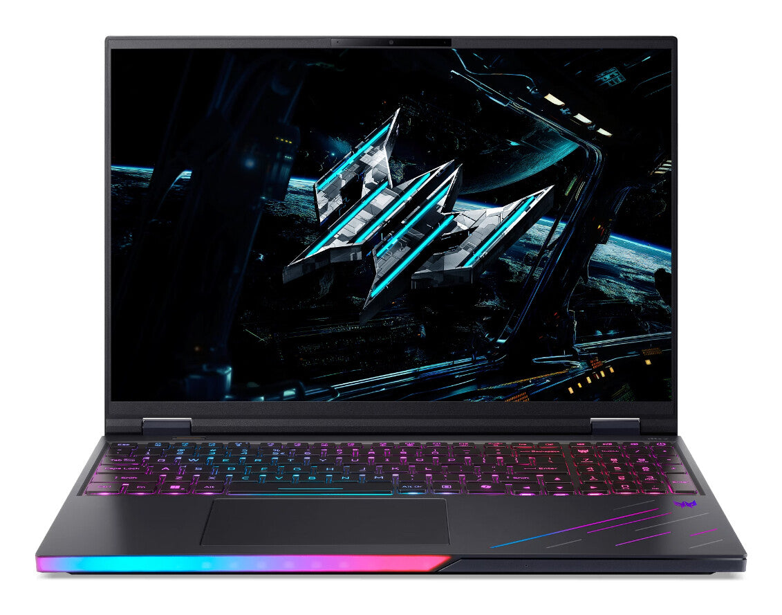Acer Predator PH16-73-909A Intel Core Ultra 9 275HX Bärbar dator 40,6 cm (16") WQXGA 32 GB DDR5-SDRAM 1 TB SSD NVIDIA GeForce RTX 5050 Wi-Fi 7 (802.11be) Windows 11 Home tyska Svart