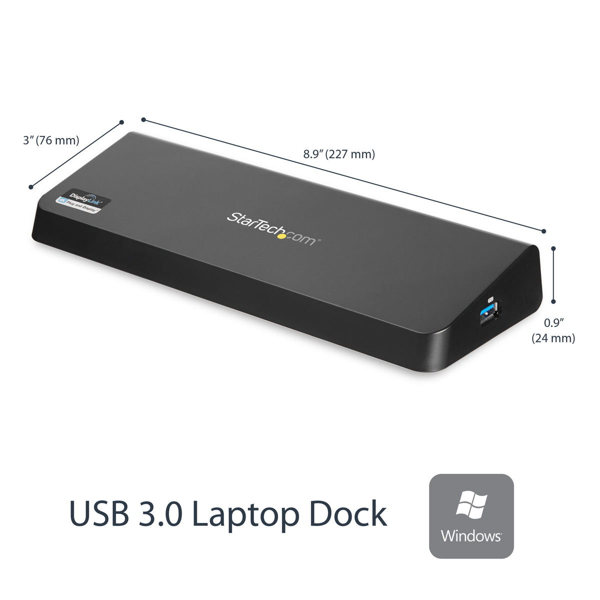 StarTech.com USB 3.0-dockningsstation för dubbla skärmar med HDMI och 4K DisplayPort