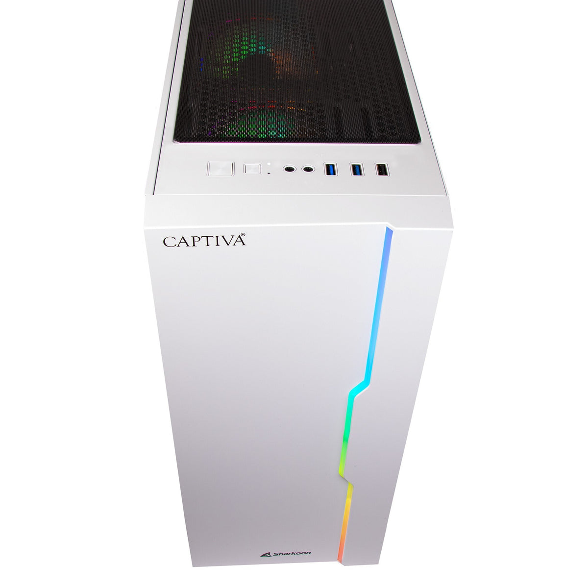 CAPTIVA 94169 persondatorer/arbetsstationer AMD Ryzen™ 7 5700X 32 GB DDR4-SDRAM 1 TB SSD NVIDIA GeForce RTX 5060 Ti Windows 11 Home PC Vit