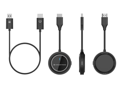 Conceptronic ATHERIC02B trådlös bildskärmsadapter HDMI/USB Full HD Dongel