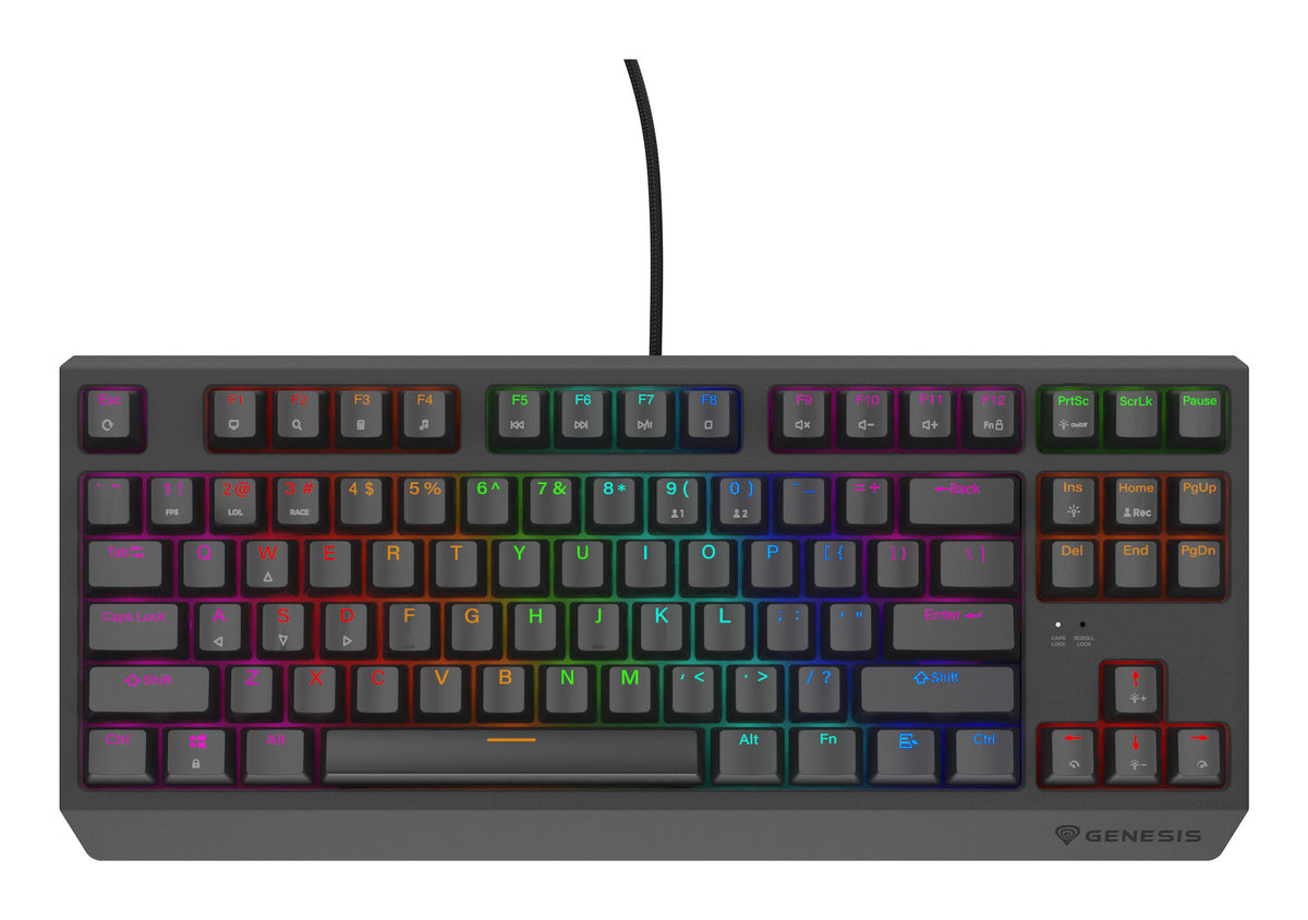 GENESIS Thor 230 TKL Lite tangentbord Spela USB QWERTY Engelsk Svart