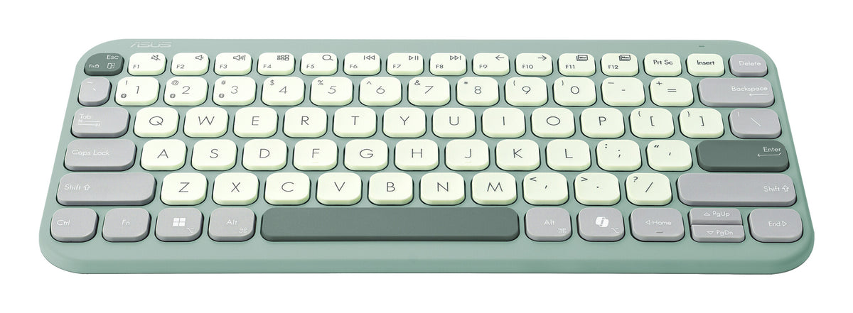 ASUS Marshmallow Keyboard KW100 tangentbord Hem Bluetooth QWERTZ tyska Grön