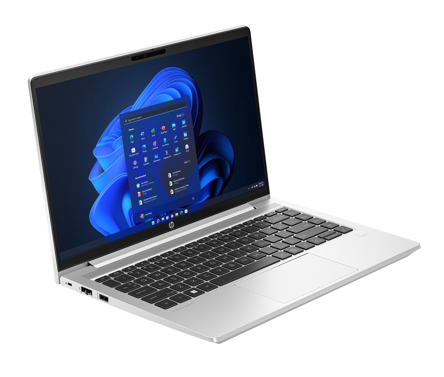 HP ProBook 445 G10 AMD Ryzen™ 5 7530U Bärbar dator 35,6 cm (14") Full HD 16 GB DDR4-SDRAM 512 GB SSD Wi-Fi 6E (802.11ax) Windows 11 Pro Silver