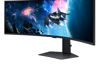 Samsung G95C platta pc-skärmar 124,5 cm (49") 5120 x 1440 pixlar Dual QHD LED Svart