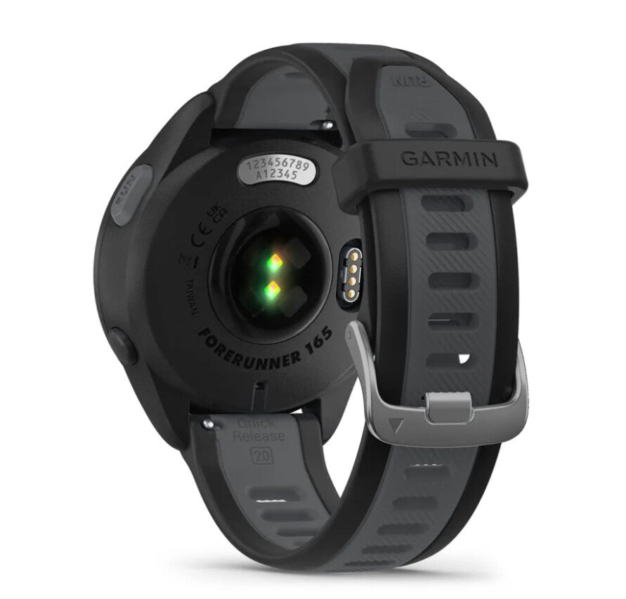 Garmin Forerunner 165 3,05 cm (1.2") AMOLED 43 mm Digital 390 x 390 pixlar Pekskärm Svart GPS