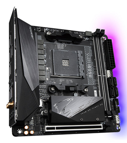 GIGABYTE B550I AORUS PRO AX moderkort AMD B550 Uttag AM4 Mini-ITX