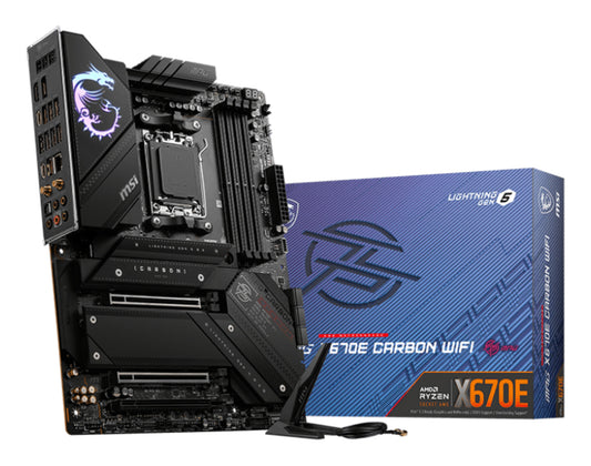 MSI MPG X670E CARBON WIFI moderkort AMD X670 AM5-sockel ATX