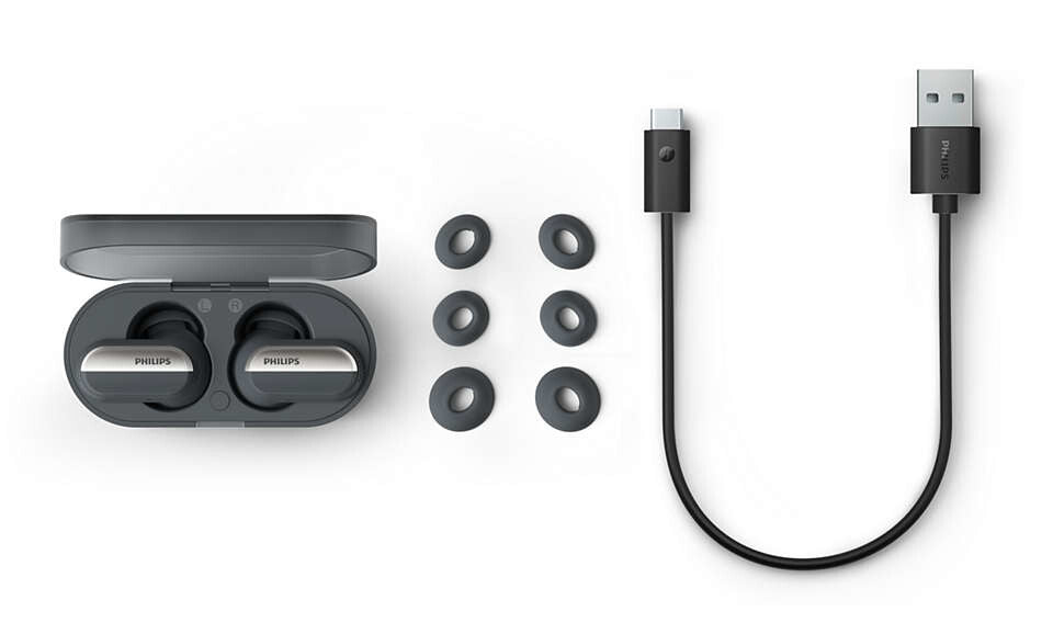 Philips TAT6908BK/00 hörlur och headset True Wireless Stereo (TWS) I öra Samtal/musik Bluetooth Svart