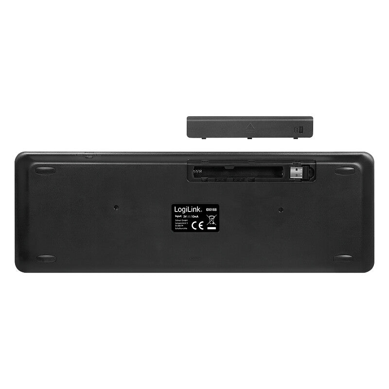2Direct ID0188 tangentbord Hem / Kontor RF Trådlös QWERTZ tyska Svart