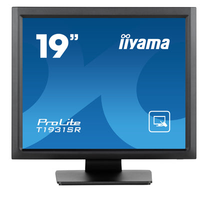 iiyama ProLite T1931SR-B1S platta pc-skärmar 48,3 cm (19") 1280 x 1024 pixlar SXGA LCD Pekskärm Svart