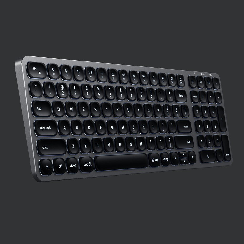 Satechi ST-ACBKM-DE tangentbord Hem Bluetooth QWERTZ tyska Svart, Grå