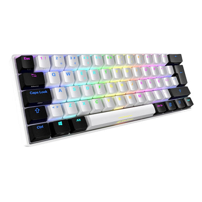 Sharkoon SGK50 S4 tangentbord Spela Trådlös RF + USB QWERTY Portugisisk Vit