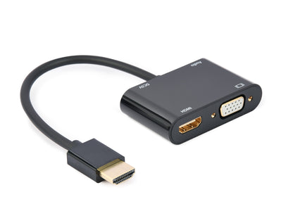 Gembird A-HDMIM-HDMIFVGAF-01 nätverkskort/adapters HDMI, VGA