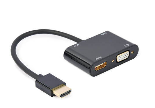 Gembird A-HDMIM-HDMIFVGAF-01 nätverkskort/adapters HDMI, VGA
