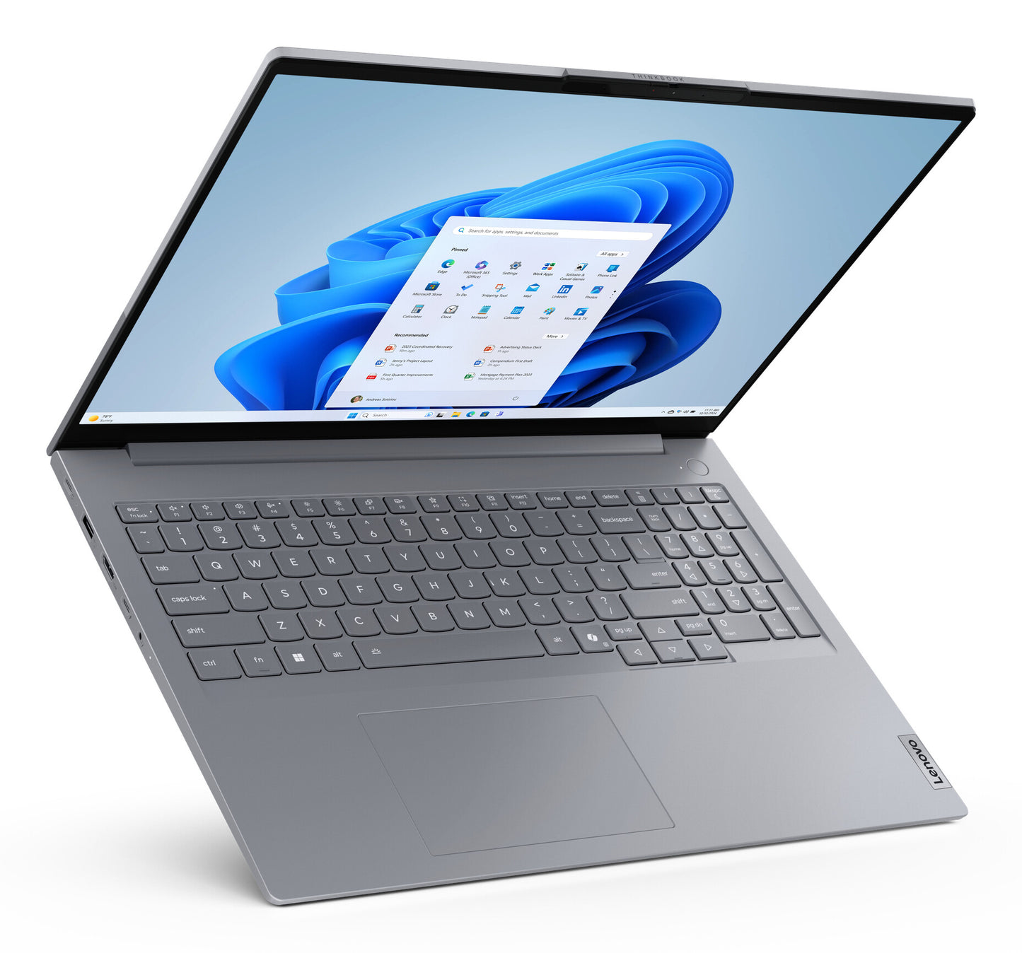 Lenovo ThinkBook 16 G8 IRL Intel Core 5 210H Bärbar dator 40,6 cm (16") WUXGA 16 GB DDR5-SDRAM 512 GB SSD Wi-Fi 6E (802.11ax) Windows 11 Pro Nordic Grå