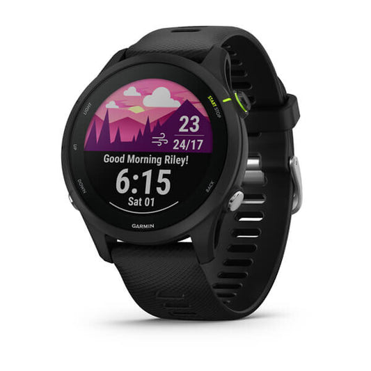 Garmin Forerunner 255 Music 3,3 cm (1.3") MIP 46 mm Digital 260 x 260 pixlar Pekskärm Svart Wi-Fi GPS