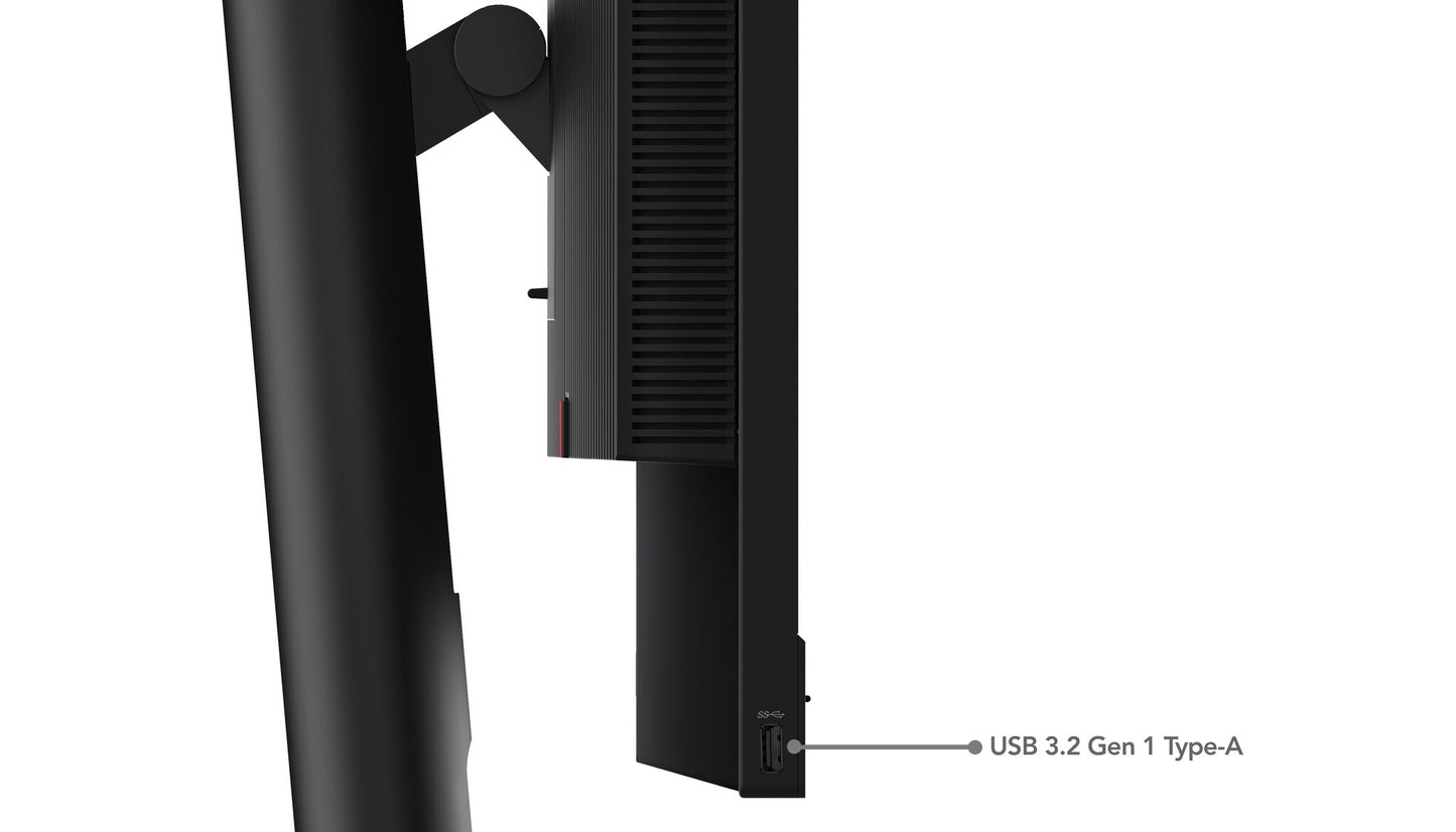 Lenovo ThinkCentre Tiny-In-One 24 Gen 5 LED display 60,5 cm (23.8") 1920 x 1080 pixlar Full HD Pekskärm Svart