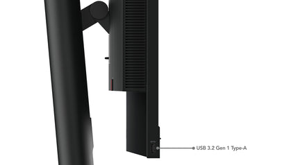 Lenovo ThinkCentre Tiny-In-One 24 Gen 5 LED display 60,5 cm (23.8") 1920 x 1080 pixlar Full HD Pekskärm Svart