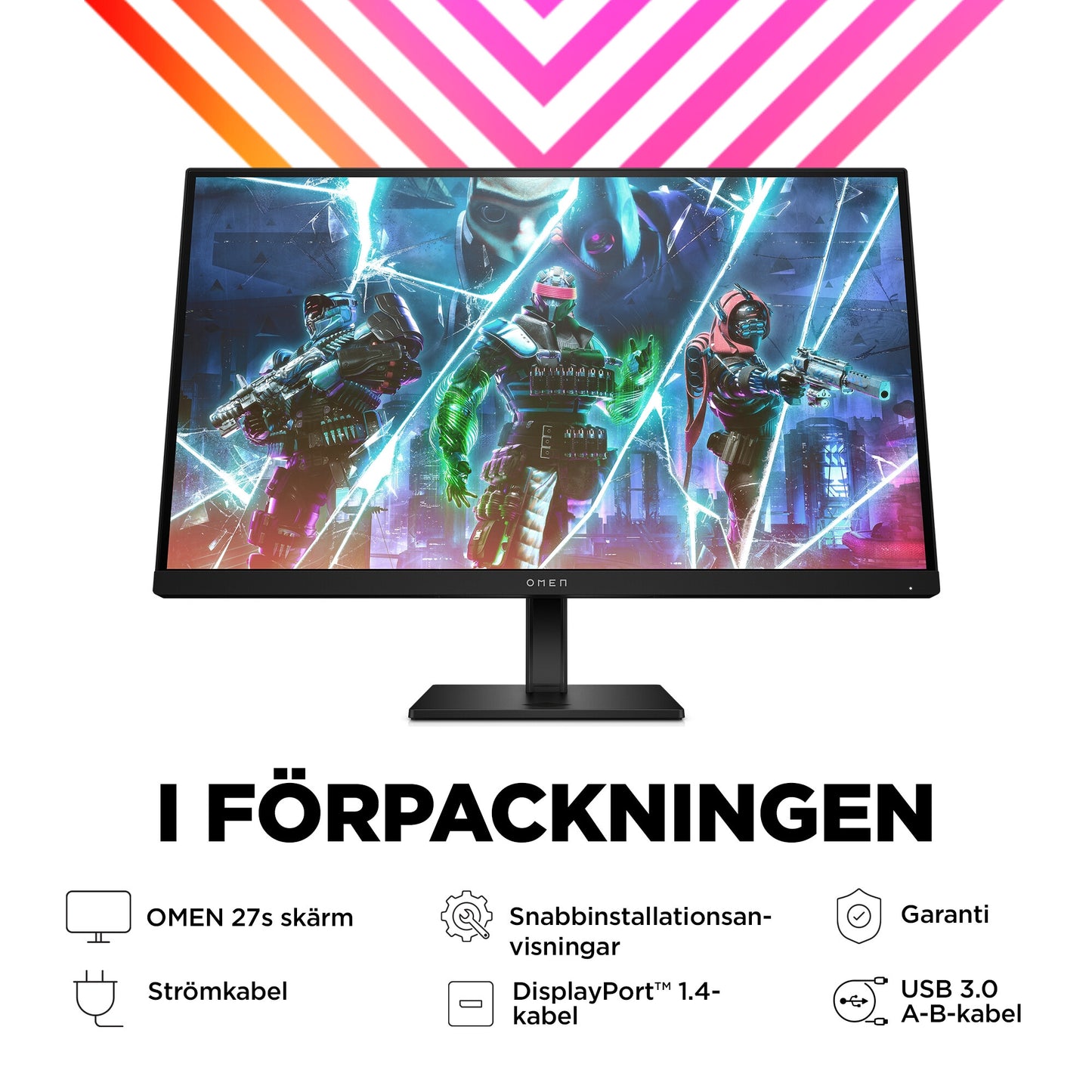 OMEN by HP OMEN 27 tum FHD 240 Hz Gaming-skärm – OMEN 27s