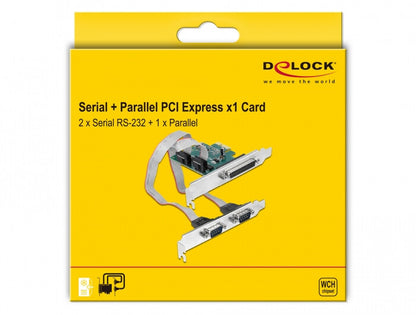 DeLOCK 90413 nätverkskort/adapters Intern Parallel, RS-232
