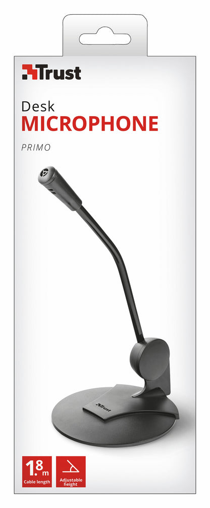 Trust 21674 mikrofoner Svart Mikrofon till PC