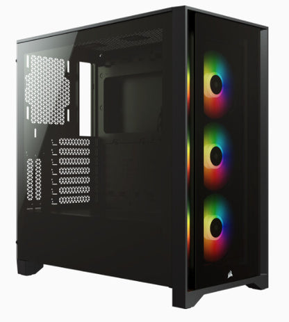 Corsair iCUE 4000X RGB Midi Tower Svart