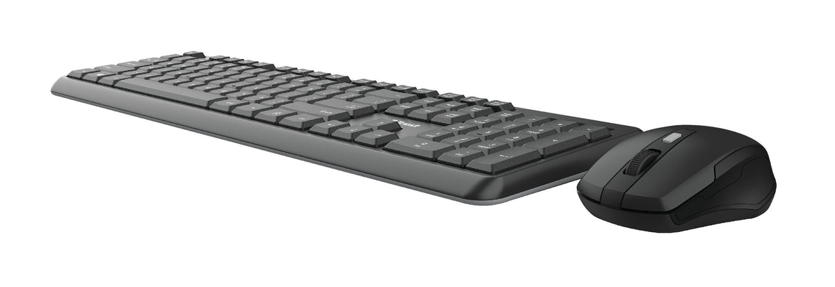Trust TKM-350 tangentbord Mus inkluderad Kontor RF Trådlös QWERTZ tyska Svart