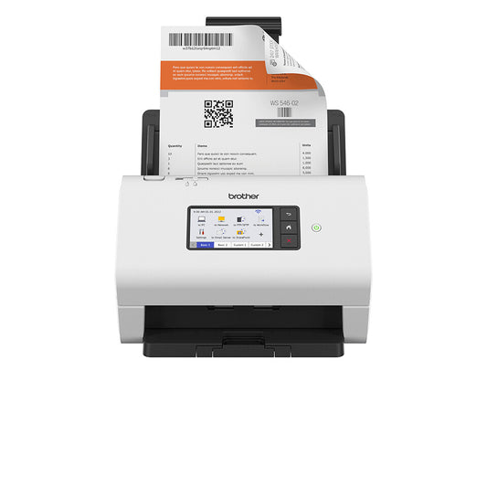 Brother ADS-4900W skannrar ADF + arkmatad scanner 600 x 600 DPI A4 Svart, Vit