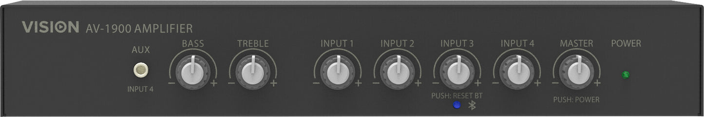 Vision AV-1900 ljudförstärkare Hem Svart