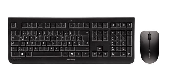 CHERRY DW 3000 tangentbord Mus inkluderad Universal RF Trådlös AZERTY Fransk Svart