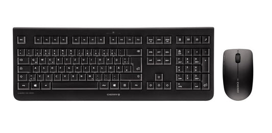 CHERRY DW 3000 tangentbord Mus inkluderad Universal RF Trådlös AZERTY Fransk Svart