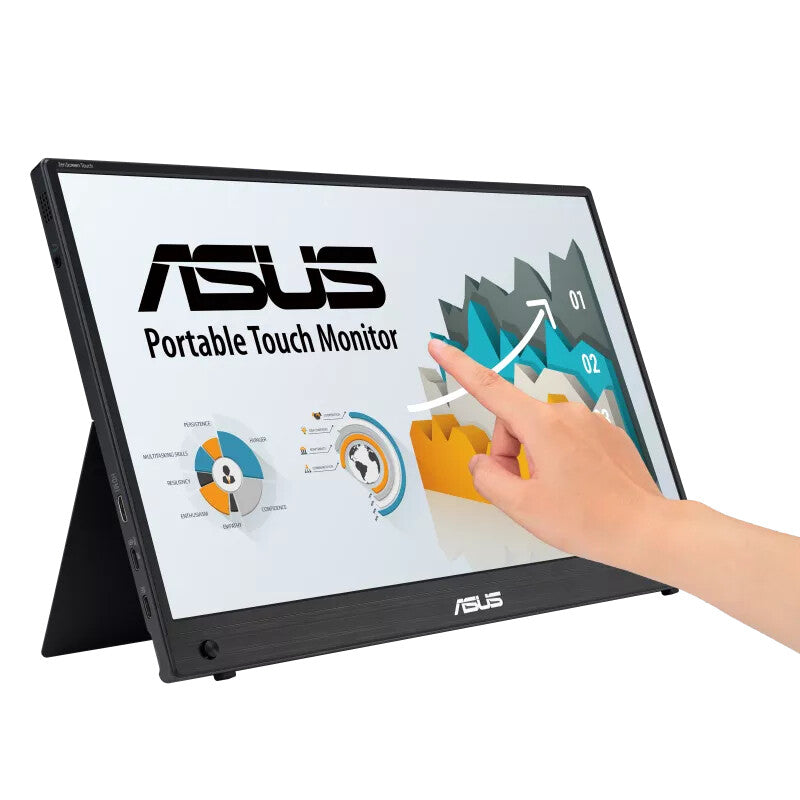 ASUS ZenScreen MB16AMTR platta pc-skärmar 39,6 cm (15.6") 1920 x 1080 pixlar Full HD LCD Pekskärm Svart