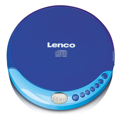 Lenco CD-011 Bärbar CD-spelare Blå