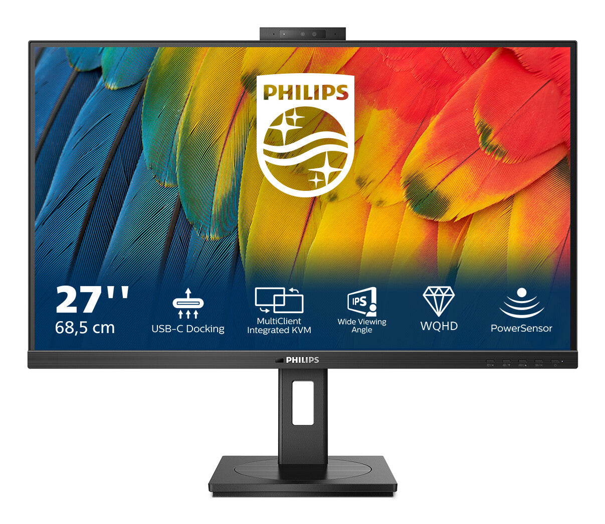 Philips 5000 series 27B1U5601H/00 LED display 68,6 cm (27") 2560 x 1440 pixlar Quad HD LCD Svart